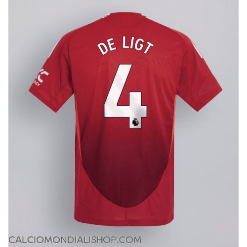 Maglie da calcio Manchester United Matthijs de Ligt #4 Prima Maglia 2024-25 Manica Corta